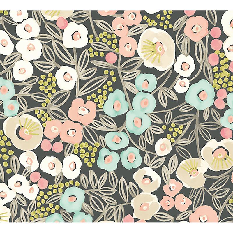 Flora Peach Garden Wallpaper