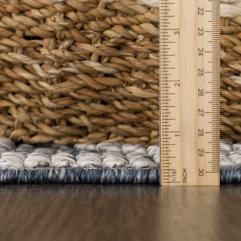 Hauteloom Butch Living Room, Bedroom Patio Outdoor Area Rug - Farmhouse - Taupe,Beige - 2' x 3'