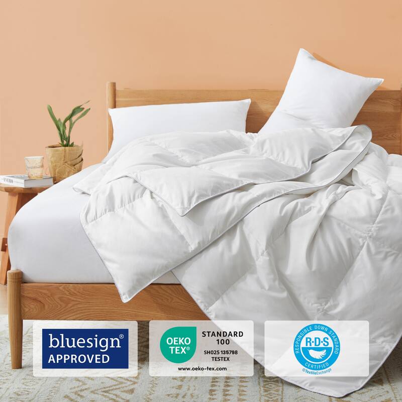360 Thread Count Lightweight White Down Comforter Duvet Insert