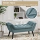 preview thumbnail 19 of 17, Andeworld end of bed bench Entryway Bench Modern Fabric Footstool for Hallway with Wooden Legs