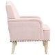 preview thumbnail 4 of 24, 29 Inch Seat Wide Accent Chair - Retro Wooden Legs & Nailhead Trim Holds 300lbs