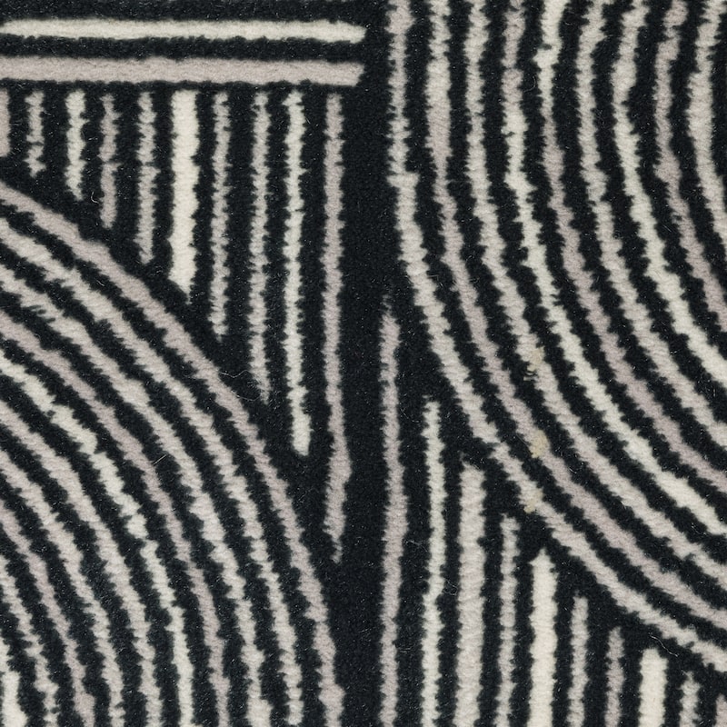 Valencia Modern Geometric Midnight Blue Area Rug