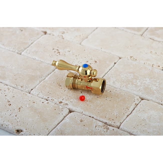 Kingston Brass Vintage Quarter Turn Valves (1/2" FIP X 1/2" and 7/16"