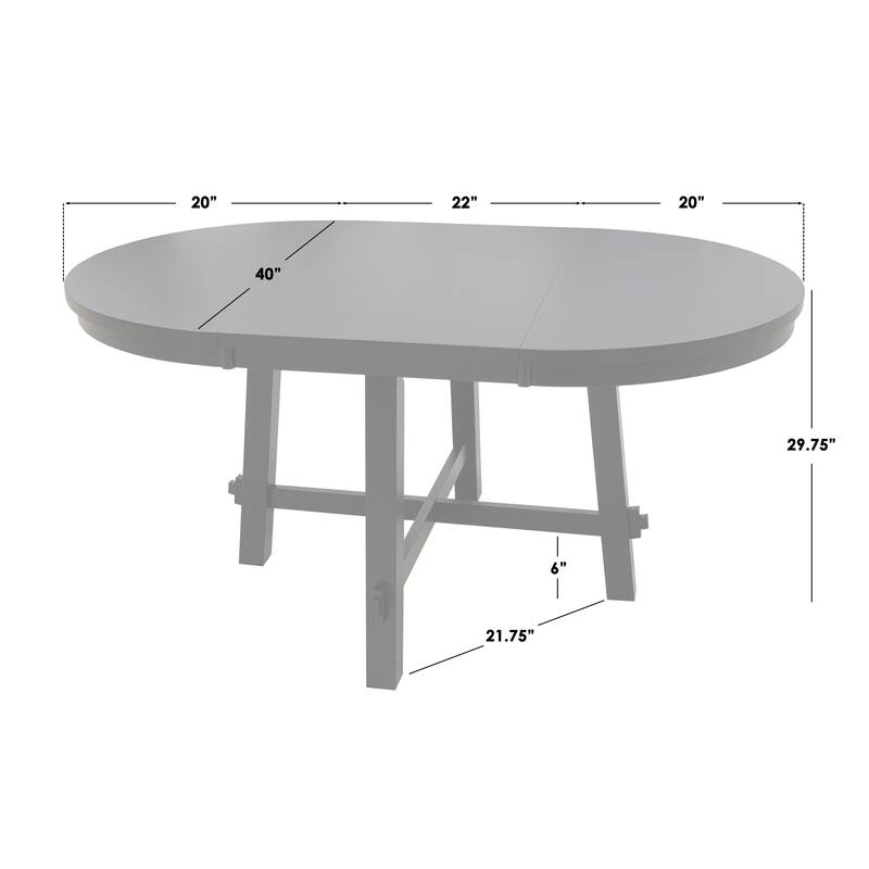 Lifestorey Edmonton Round Extension Dining Table