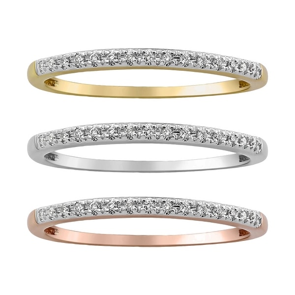Plain Stackable Ring Band #14K Gold Plated over 925 Sterling Silver #Azaggi R0338G