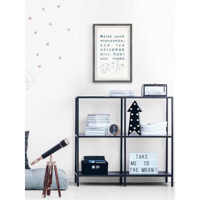 Raise Your Standards IV Framed Wall Art, Elegant Home Touch - Sophisticated Artwork for Refined Décor