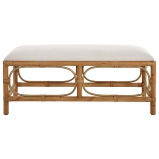 Uttermost 23755 Laguna 48" Wide Wood Framed Fabric Bench