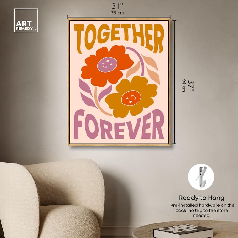 We Together Canvas by Art Remedy