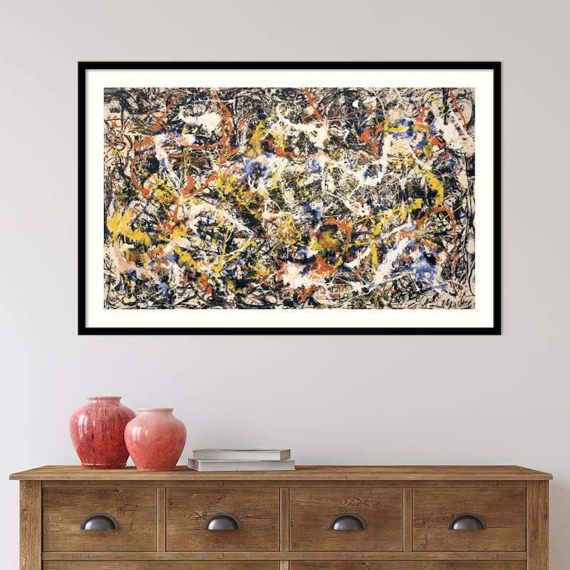 Convergence by Jackson Pollock Framed Art Print