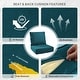 preview thumbnail 78 of 121, Gymojoy 24"x22"x6" Patio Thick Cushions & Pillows Set - Deep Seat Indoor/Outdoor Water & Fade Resistant