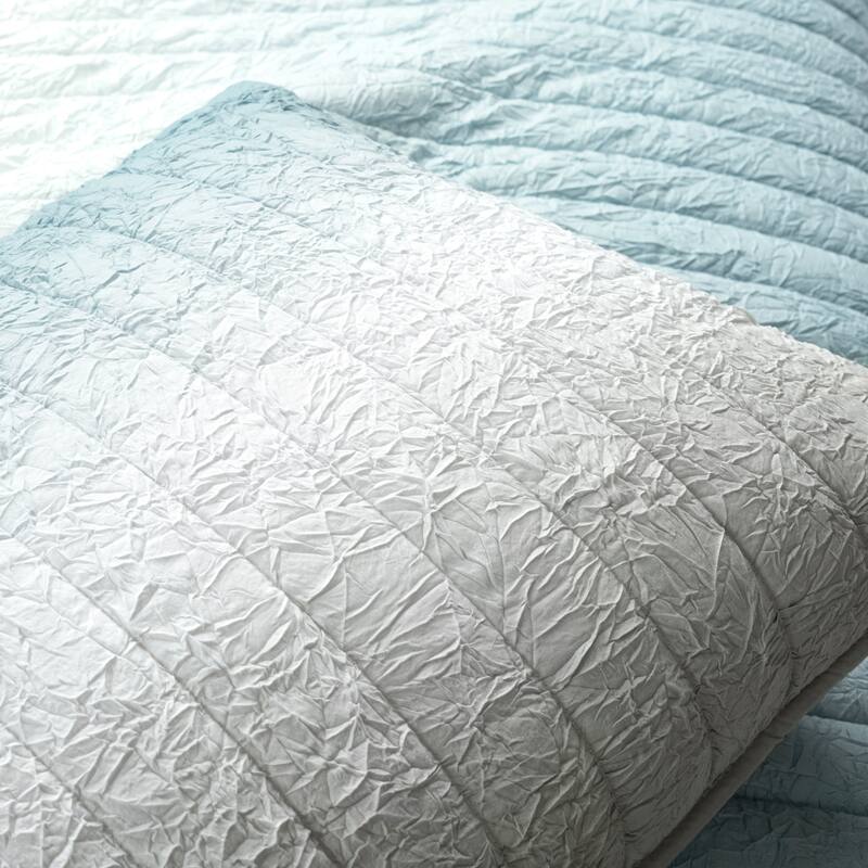 Lush Decor Crinkle Ombre 3 Piece Quilt Set