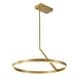 preview thumbnail 8 of 31, Contemporary Dimmable LED 23.6in Wheel Circular Pendant Light