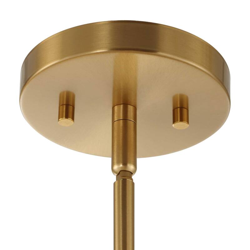 Uttermost Ripple 1 Light Frost Glass Pendant - 11.625"W x 11.625"D x 30"H