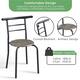 Yaheetech Modern Round Dining Table Set, 3 Piece Dining Room Sets