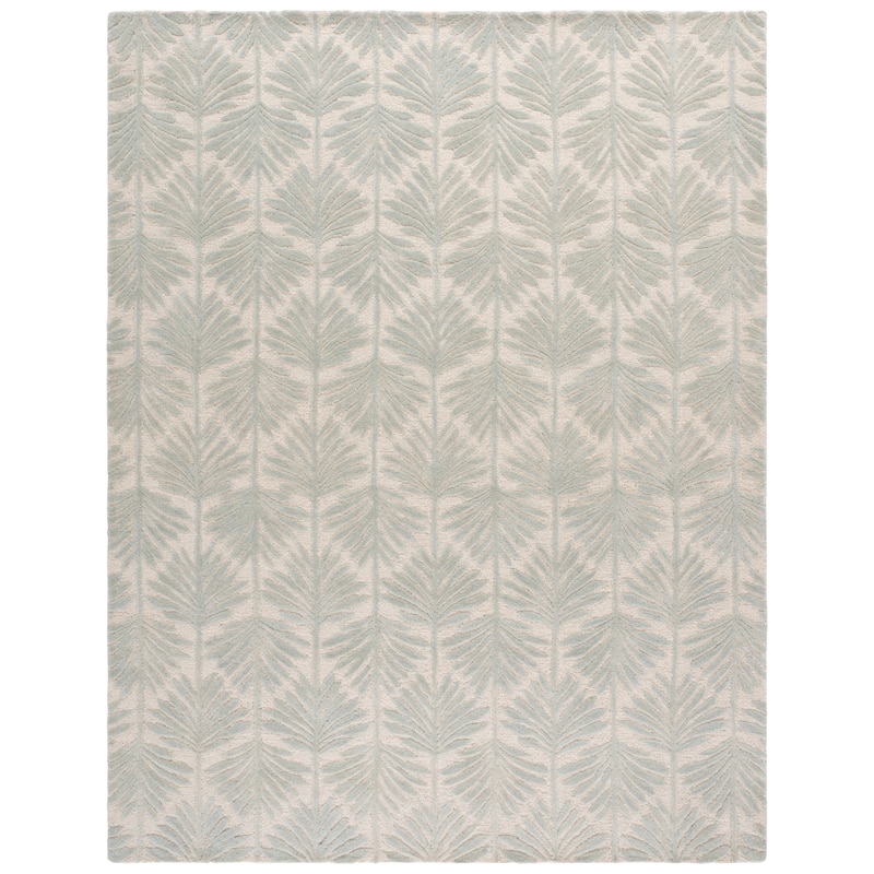 SAFAVIEH Handmade Jardin Anetta Wool Rug - 9' x 12' - Grey