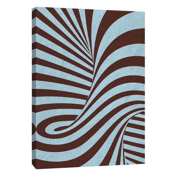 PTM Images 9-109019 PTM Canvas Collection 10" x 8" - "Sky Blue Swirls C" Giclee Abstract Art Print on Canvas