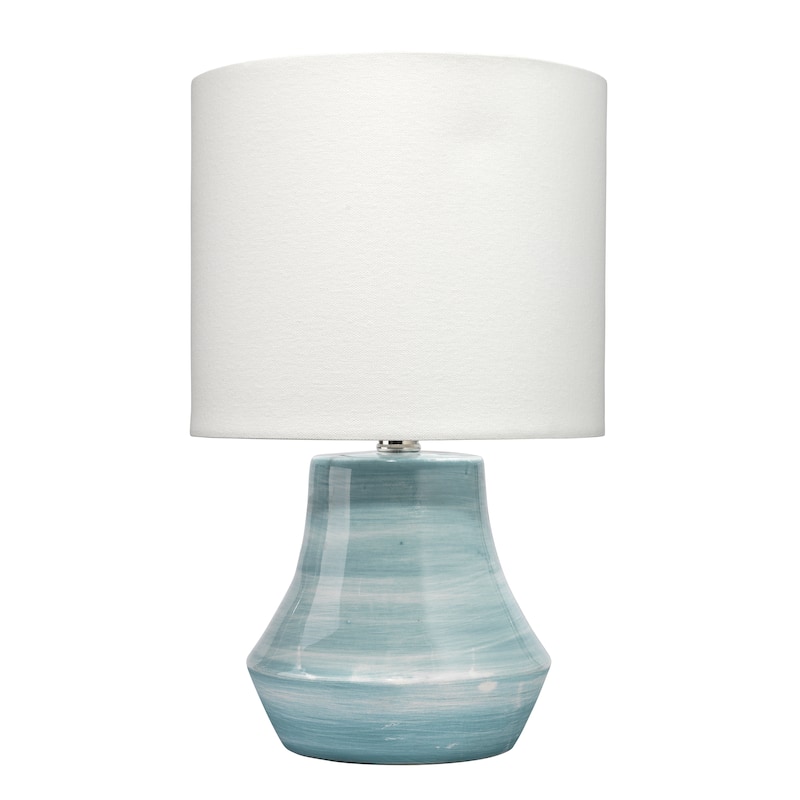 Alden Decor Fallon Ceramic Table Lamp, Blue