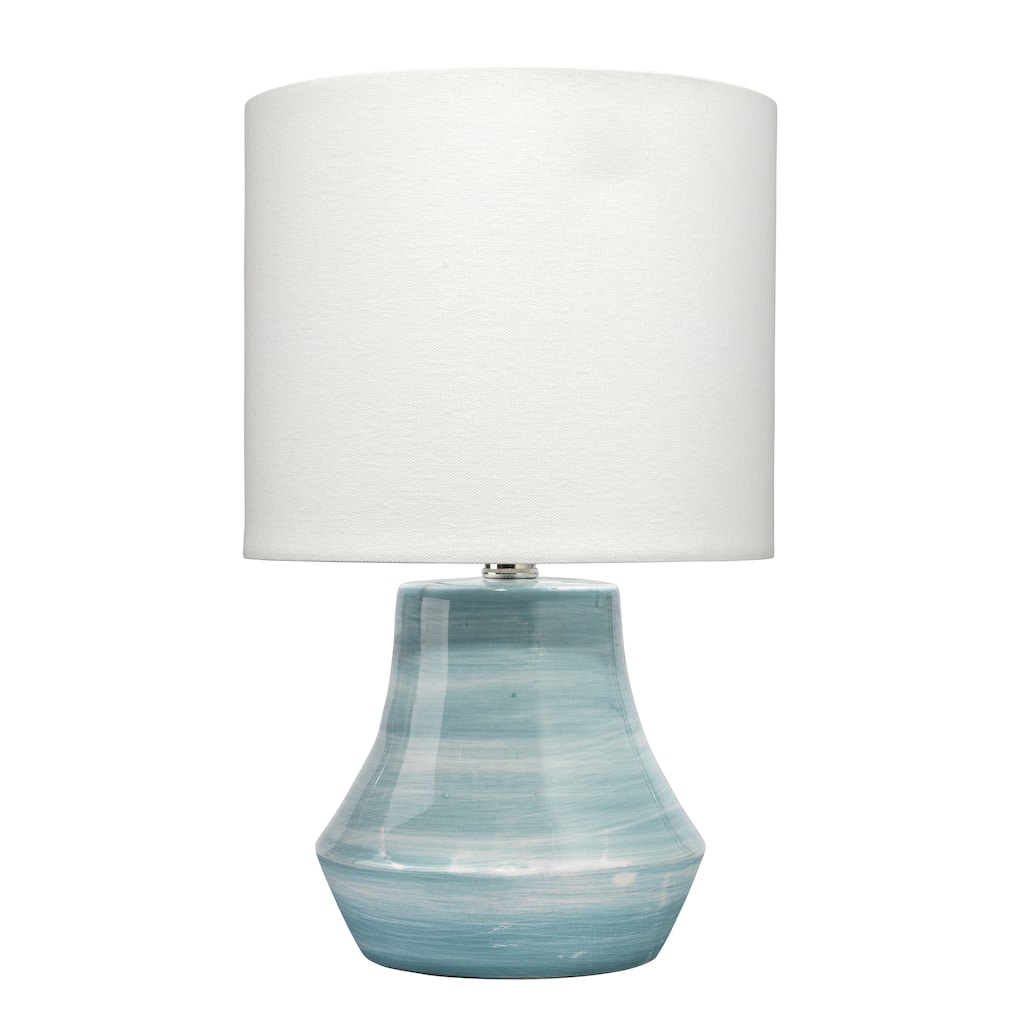 Alden Decor Fallon Ceramic Table Lamp, Blue