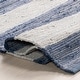 preview thumbnail 9 of 9, Home Conservatory Striped Rag Handwoven Cotton Area Rug - 2'6" x 8' Runner
