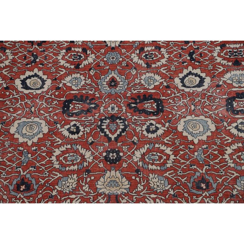 Floral Sultanabad Ziegler Turkish Oriental Wool Area Rug Hand-knotted - 9'9" x 13'0"