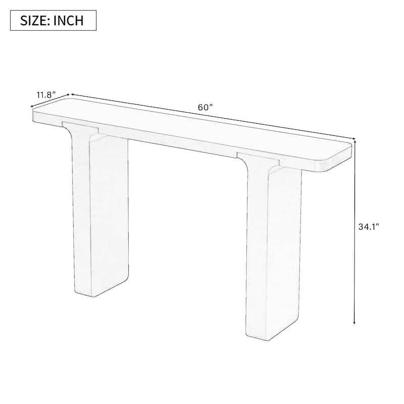 Narrow Console Tables Accent Table with Acacia Wood Leg Sofa Table, Modern Hallway Tables for Entryway, Living Room