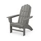 preview thumbnail 21 of 24, POLYWOOD Vineyard Outdoor Curveback Adirondack Chair Slate Grey