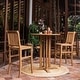 preview thumbnail 2 of 12, Cambridge Casual Chara Teak 3-piece Bar-height Bistro Set