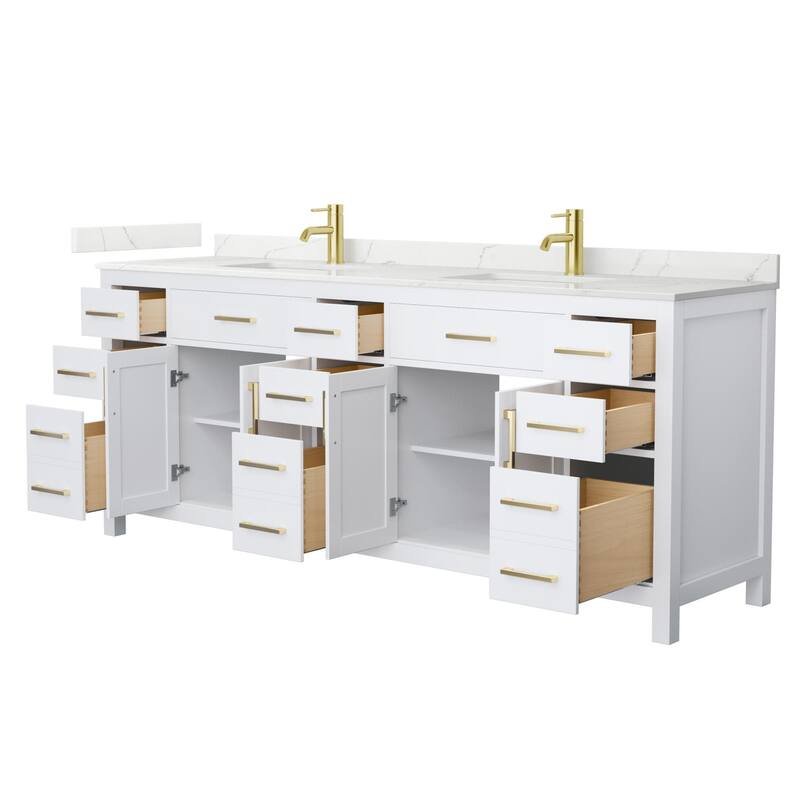 Wyndham Collection WCG2424-84D-QTZ-UNSMXX Beckett 84" Free Standing