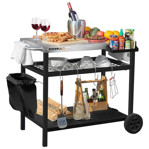 Pizzello Outdoor Grill Dining Cart Pro
