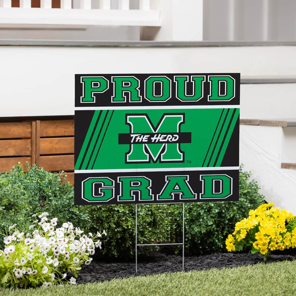 Marshall University 24" x 18" Graduation Coroplast Outdoor Yard Sign