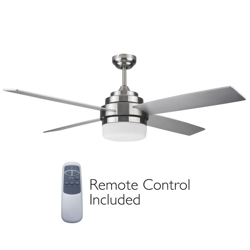 Design House Cali 52-inch Four Blade Contemporary Indoor Ceiling Fan with LED Light Kit
