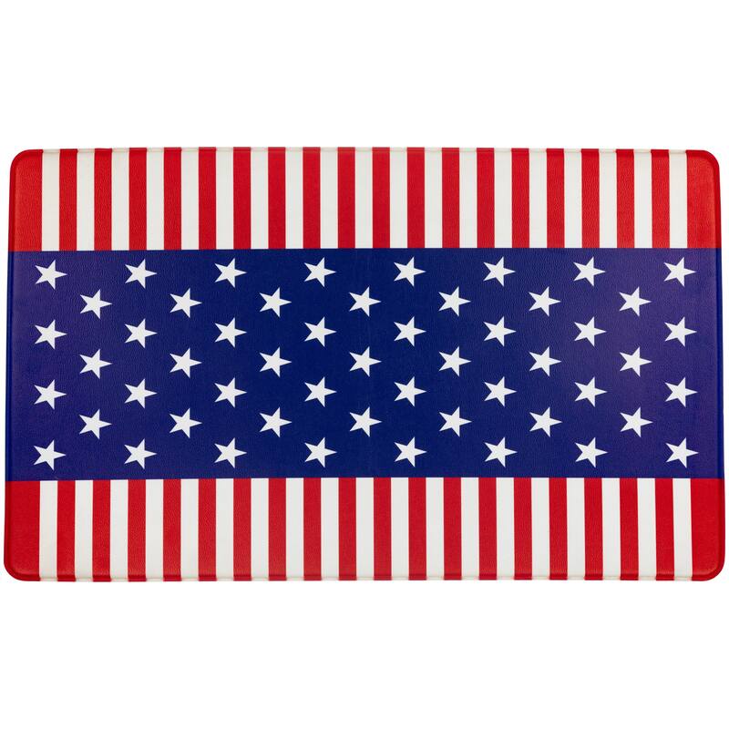 29" Stars and Stripes Americana Kitchen Comfort Mat