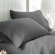 preview thumbnail 1 of 38, Home Collection Premium Ultra Soft 2-piece Microfiber Pillowcase Set King - gray