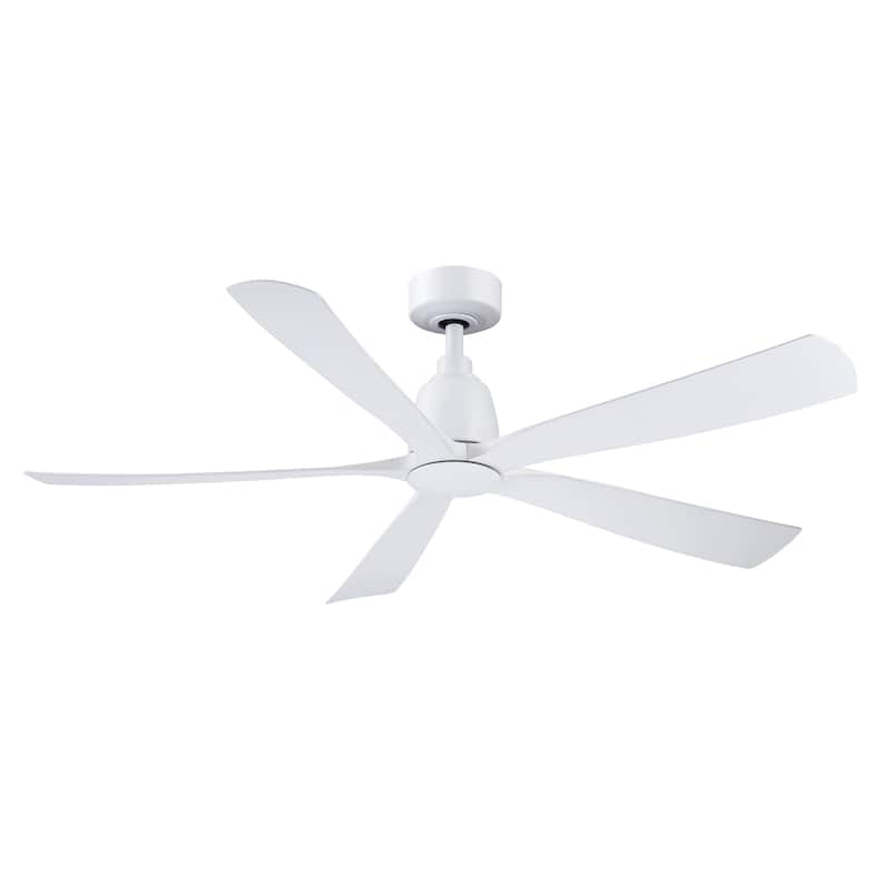Kute5 52 inch Indoor/Outdoor Ceiling Fan with Matte White Blades - Matte White
