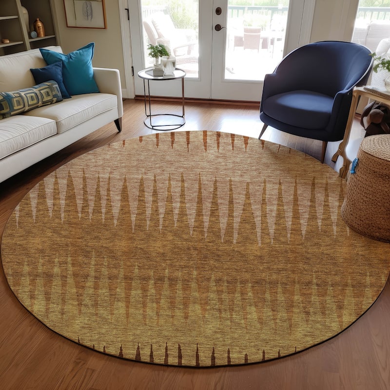 Machine Washable Indoor/ Outdoor Chantille Ombre Contemporary Rug
