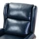 preview thumbnail 66 of 98, Baksoho Faux Leather Manual Swivel Recliner with Metal Base