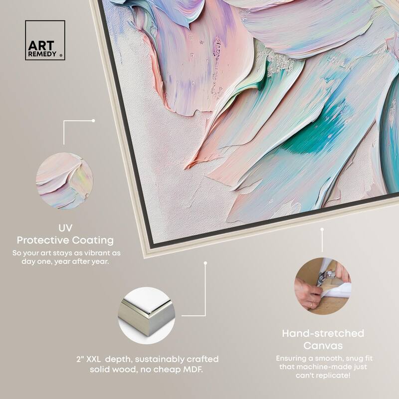 Flowing Mousse I Canvas by Art Remedy
