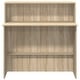 preview thumbnail 5 of 8, vidaXL Reception Desk Sonoma Oak Engineered Wood Standard Reception Desk