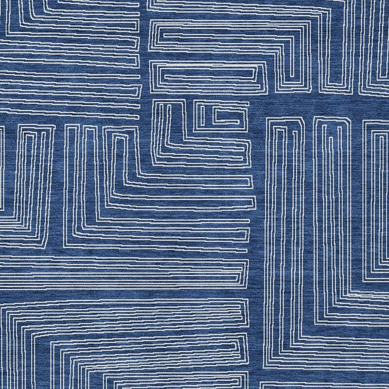 HomeRoots Geometric Transitional Rectangle Outdoor Rug