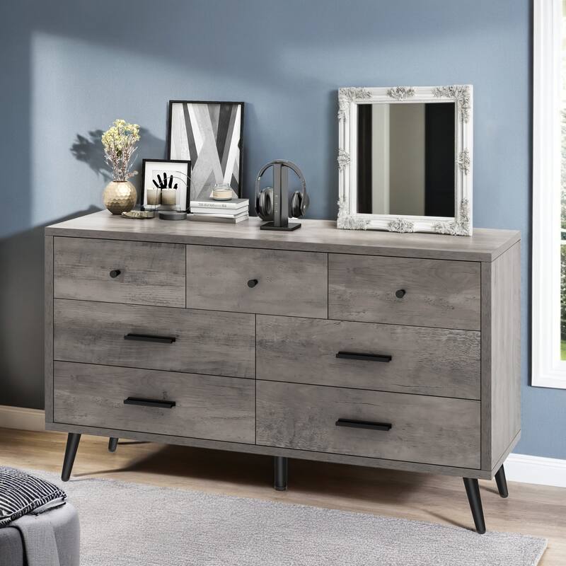 Moasis 47" W 6 Drawers Double Dresser for Bedroom, Chests of drawers