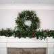 preview thumbnail 6 of 6, 30 in. Lighted Christmas Wreath - Christmas Woods - 30 Inch