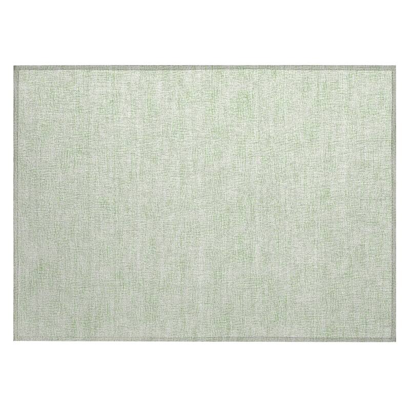 Machine Washable Indoor/ Outdoor Solid Causal Chantille Rug