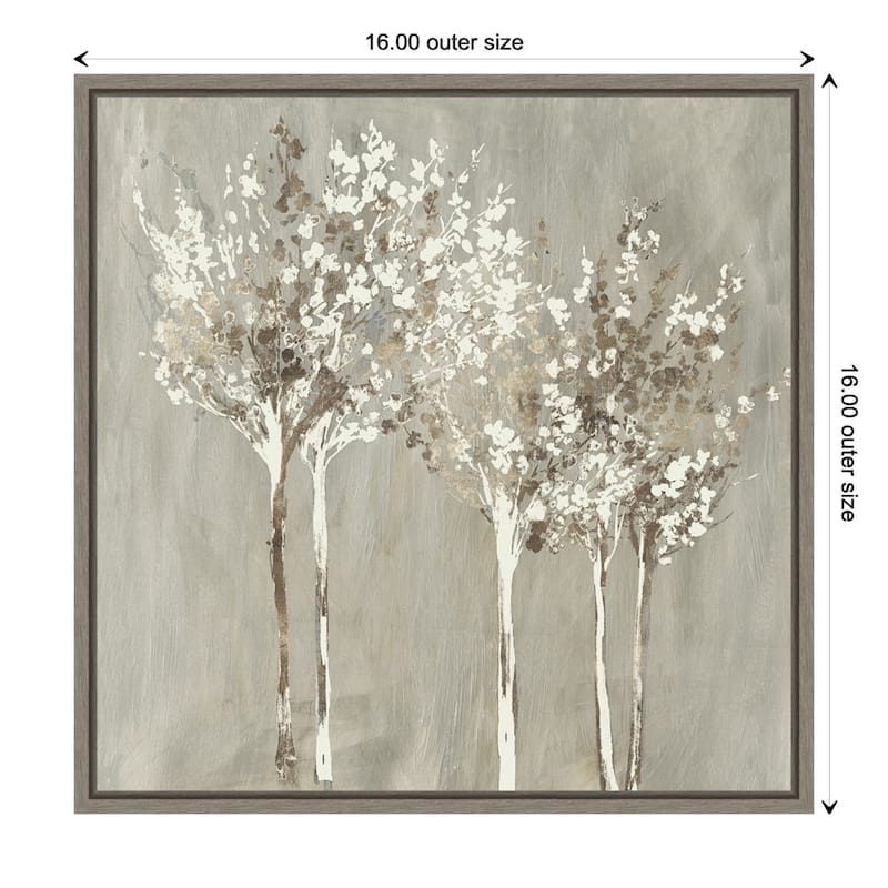 Dusky (Trees) by Allison Pearce Framed Canvas Art