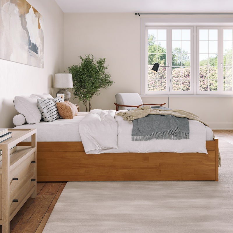 Concord Bed with Footboard and Twin Extra Long Trundle