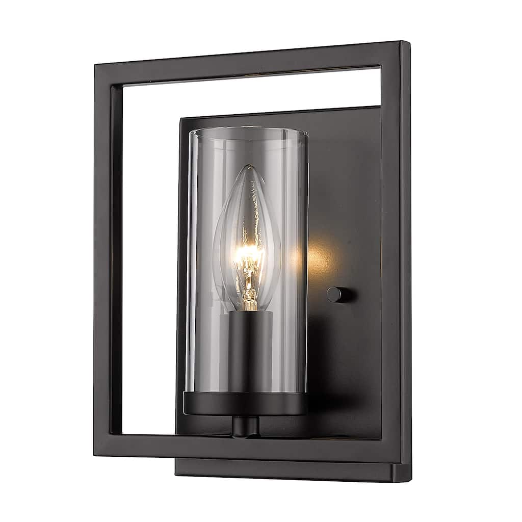 Marco 1 Light Wall Sconce - Matte Black - Matte Black