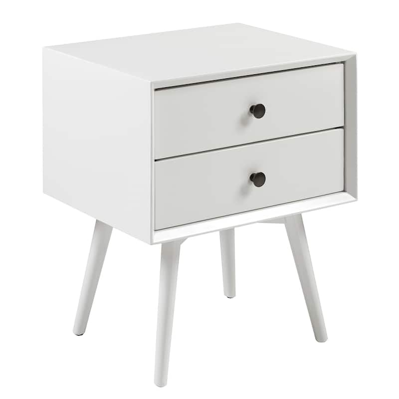 Middlebrook Mid-Century Modern Solid Wood 2-Drawer Nightstand