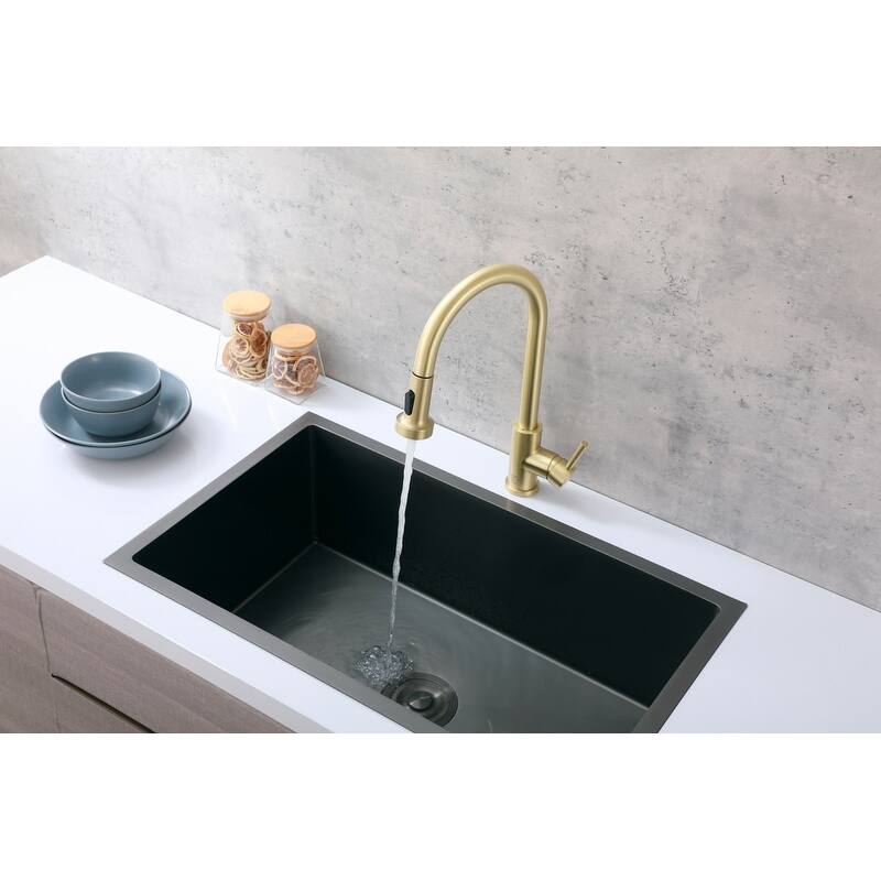 Elegant Lighting FAK-309 Sem 1.8 GPM Single Hole Pull Down Kitchen
