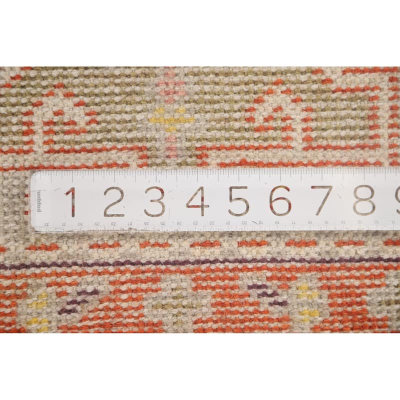 Heriz Serapi Oriental Runner Rug Handmade Geometric Wool Carpet - 2'8" x 7'11"