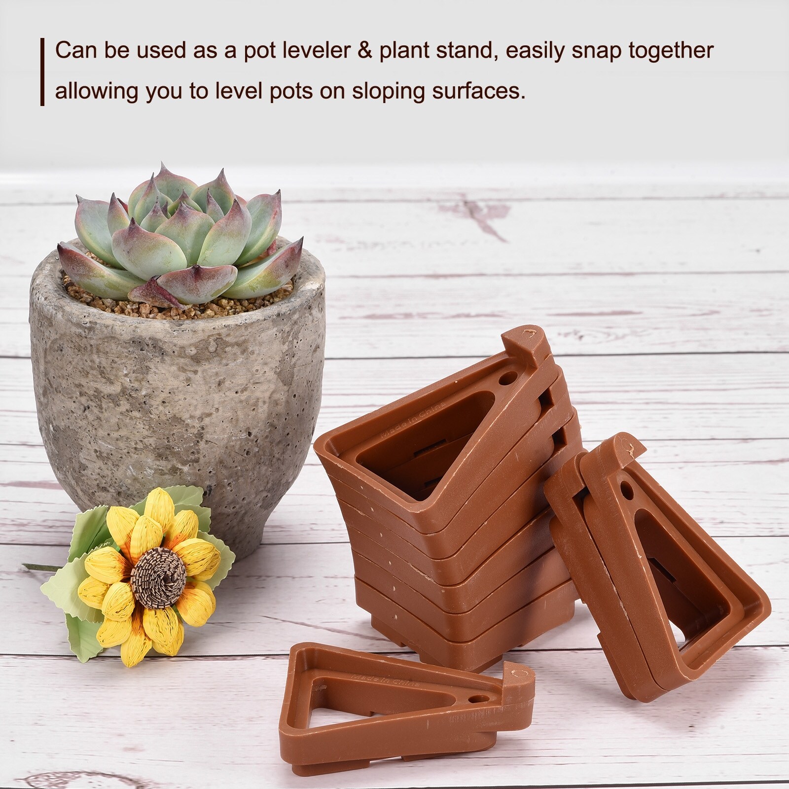 Plant Pot Feet Plastic Triangle Flower Planter Bottom Stand Rack Riser -  Bed Bath & Beyond - 35770730