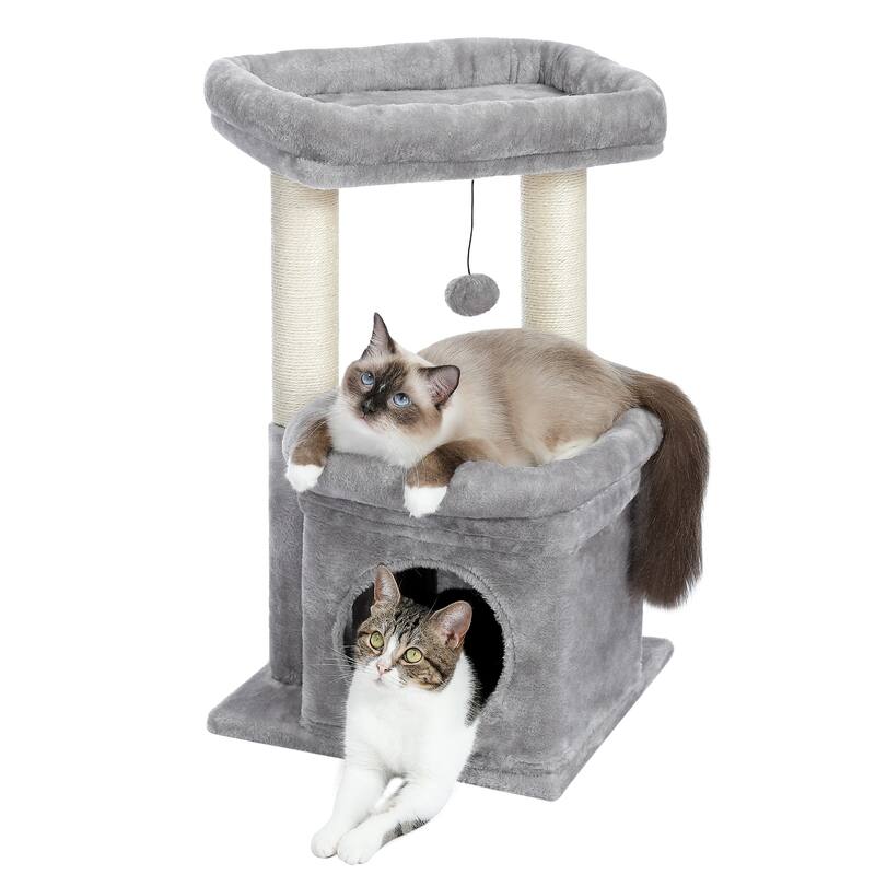 Indoor Small Natural Sisal Plush Cat Tower